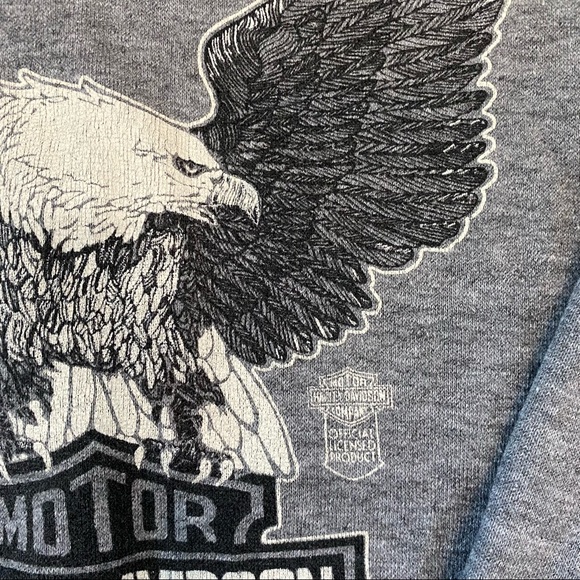 Vintage 1980s Harley Davidson Zip Up Hoodie Sweatshirt - Picture 4 of 9